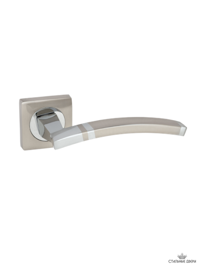 Ручка на квадратном основании  VETTORE R06.157 SN/CP (Сатин/Хром)