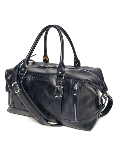 Кожаная дорожная сумка Ravenna Premium blue (арт. 4047-19)