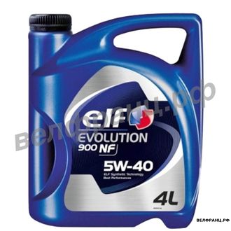 ELF Evolution 900NF 5W-40 (4л) синт. ACEA A3/B4, API SL/CF