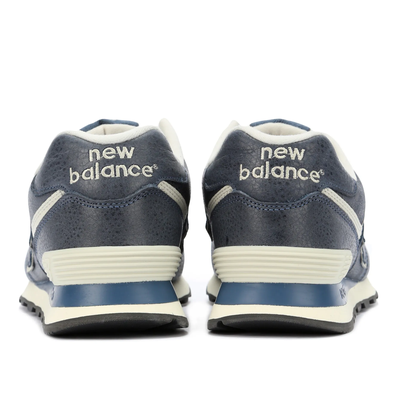 New Balance 574 Leather White Blue