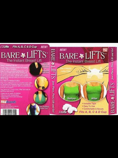 Bare &amp; Lifts - невидимые наклейки для поднятия груди, 2 упаковки (20 шт.)