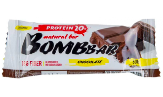 Bombbar Protein Bar 60 г (двойной шоколад) ( 20 штук)