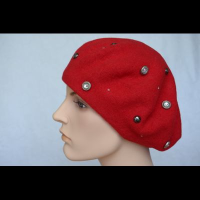 Красный фетровый берет Vizio Визио Италия 3633 фото