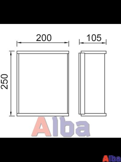 Светильник садово-парковый Геометрия w1843 настенный