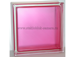Стеклоблок Vitrablok окрашенный внутри арктика розовый