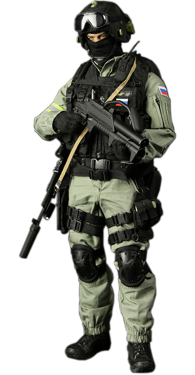 Спецназ "Альфа" (Лимитированный выпуск) - КОЛЛЕКЦИОННАЯ ФИГУРКА 1/6 Russian Spetsnaz - FSB Alfa Group 3.0 Green Exclusive Ver. (M-069 B) - SUPER MC TOYS