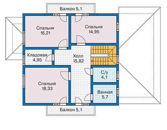 Каркасный дом, 1 этаж + мансарда, общая площадь: 250 кв.м