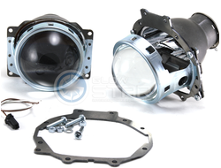 Комплект Hella R Old H7/D2 с рамками для замены штатных ксеноновых / галогенных линз автомобиля Mitsubishi Pajero 4 (2006 - 2014)