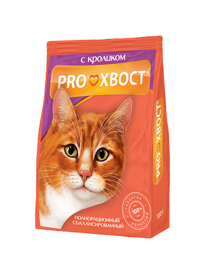 Корм Прохвост для взрослых кошек с кроликом 0,800 кг