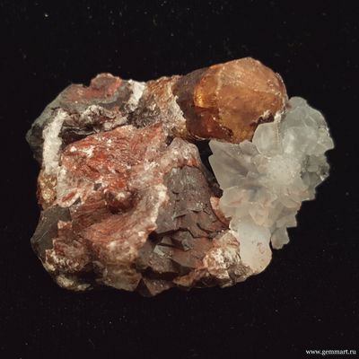 Апатит, гематит, халцедон. Мексика. 50*40*30мм