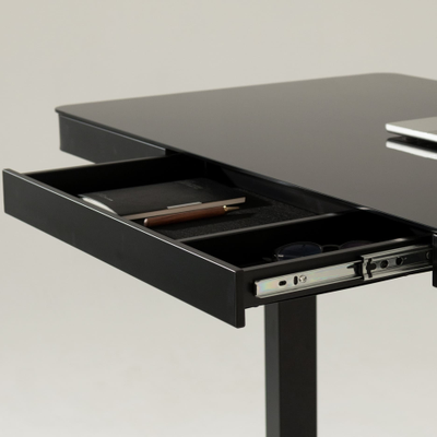 Умный стол 120×60 чёрный | закалённое стекло