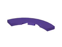 Tile, Round Corner 4 x 4 Macaroni Wide, Dark Purple (27507 / 6199904)