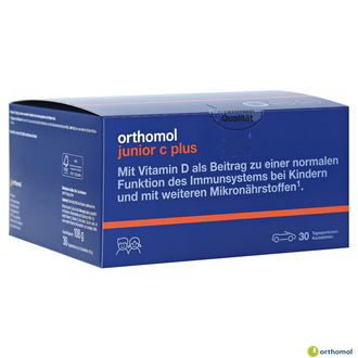 Витамины Orthomol Junior C plus / Ортомол Джуниор С плюс Лесные ягоды 90 дней (жевательные таблетки)