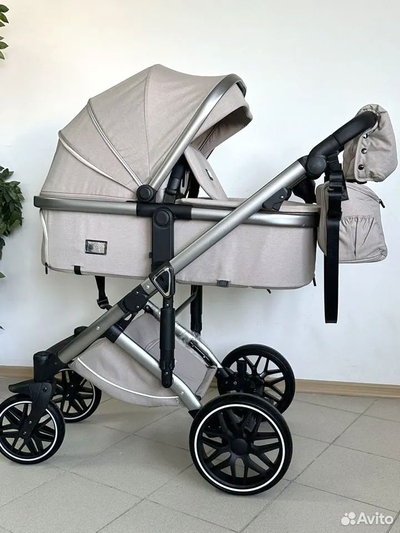 Детская коляска 3 в 1 Luxmom F2A Бежевый
