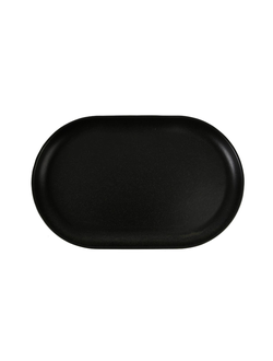 Блюдо овальное 32 см фарфор цвет чёрный