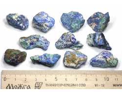 Азурит, Малахит, Азуромалахит, коллекционный образец в ассортименте, Россия, Алтай (25-30 мм, 6-10 г) №27088