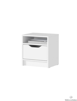 Руна ТБ 01 Тумба прикроватная Белый/Белый