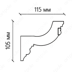 Карниз орнаментальный SK153N (наборный)