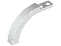 Arch 1 x 6 x 3 1/3 Curved Top, White (6060 / 4143244 / 4507168 / 606001 / 6077803 / 6185956)