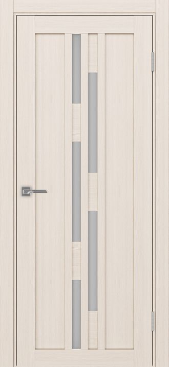 Межкомнатная дверь "Турин-551" ясень перламутровый (стекло сатинато)
