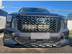 Защита переднего бампера двойная с перемычками с покрытием "раптор" Папа Тюнинг d60/42 для GAC GS8 2023-