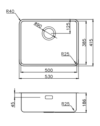 Мойка OMOIKIRI OMI 53-U/I ULTRA GB