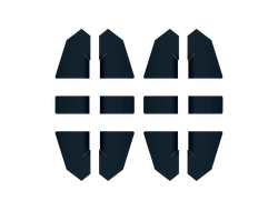 !АНАЛОГ! Комплект панелей 2387 2389 89679 АНАЛОГ LEGO Technic 12 шт., Black (AN TP3 0) / 12 шт.