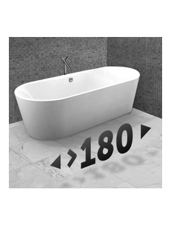 Акриловые ванны 180 см и более