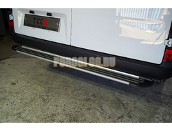 Задняя подножка алюминиевая ''Slim line Silver'' 1720 мм ТСС для Sollers Atlant 2023-