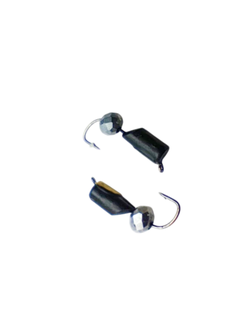 30-52-006/ Мормышка вольфр. "Народная" "СТОЛБИК" с коронкой Ø3 вес 0,7гр + кристалл платина (стекло) (уп-ка 10шт.)