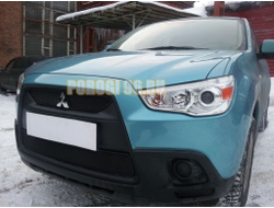 Защита радиатора Mitsubishi ASX 2010-2013 black низ
