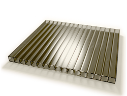 Поликарбонат 4мм 2,1*6м плот. 0,47 бронза [49615]