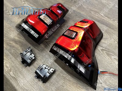 Стопы Toyota Land Cruiser Prado 150 2018+ красные светодиодные