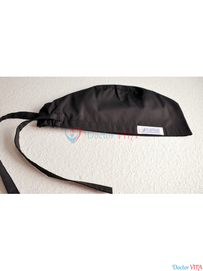 Медицинская шапочка &quot;Черная классика&quot;