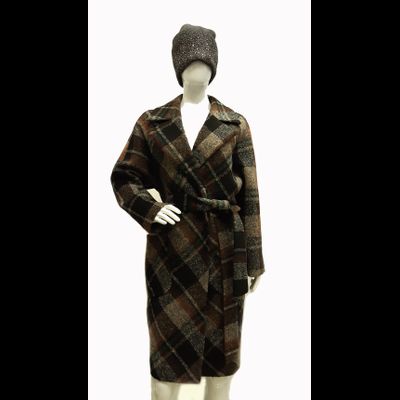 Женское разноцветное пальто в клетку  Arti Moda Пенза 120 фото