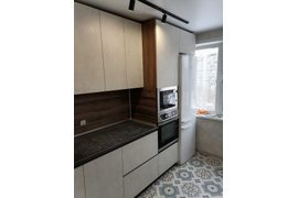 Кухня белый Бетон 2