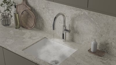 Система мгновенного кипячения воды с газацией и охлаждением 5в1 AQUAHOT ASPEN Chrome (хром)