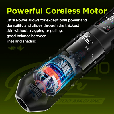 Беспроводная тату машинка EZ Filter X40 Strokes 2.0-4.0mm Black