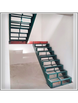 мк №11. металлокаркас грунтованный. двойной косоур под зашивку (лазерная резка)