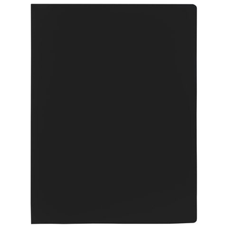 Папка на 2 кольцах STAFF, 21 мм, черная, до 170 листов, 0,5 мм, 225717