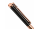Ручка подарочная шариковая GALANT "ASTRON", корпус черный с золотом, детали золотистые, узел 0,7 мм, синяя, 143525