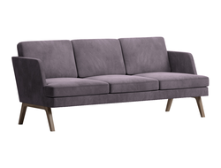 Диван Everprof Marko трехместный Ткань Коричневый Темное дерево