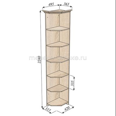 Стеллаж угловой Фиери
