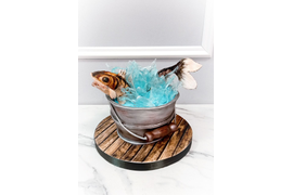 Торт "Рыбалка удалась!"