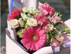 Букет с герберой "Весенний"