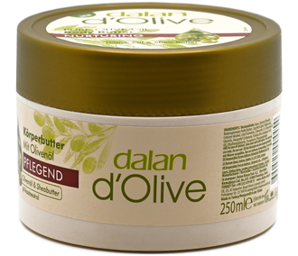 DALAN Крем d'Olive Body Butter Оливковое масло и масло ши Интенсивное питание и увлажнение, 250 г.
