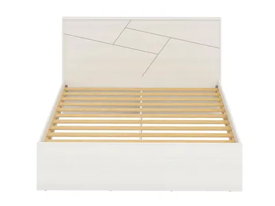 АДЕЛИНА Кровать 1600 с встроенным основанием (1668*1020*2096 мм), рамух белый