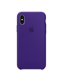 Чехол - накладка силиконовый Apple Silicone Case для iPhone Xs/X ультрафиолет