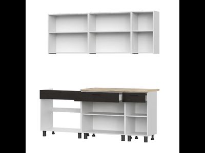 Кухонный гарнитур "КГ - 2(2000)" Белый / Дуб Сонома / Дуб Венге / Тростник (SV)