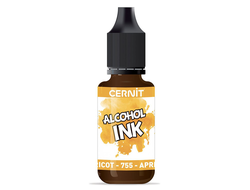 алкогольные чернила Cernit alcohol ink, цвет-apricot 755 (абрикосовый), объем-20 мл